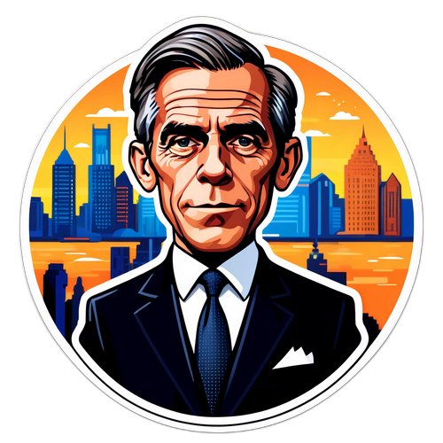 アートスタイルのイラストレーション：カーニー首相