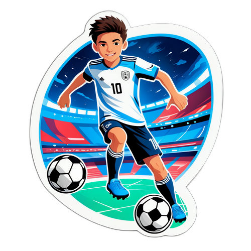 Dinamik Futbolcu Sticker