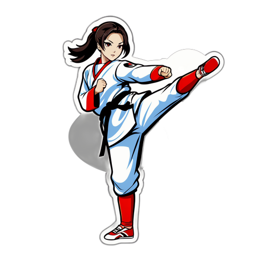 신 자아 태권도 유니폼 스티커