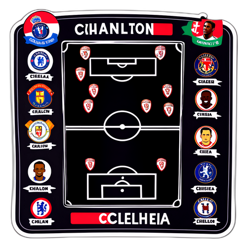 Sticker, der hylder fodboldstrategier