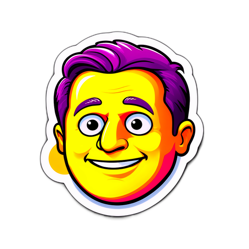 Sticker van Pascal Praud met de tekst 'Opinion Maker'