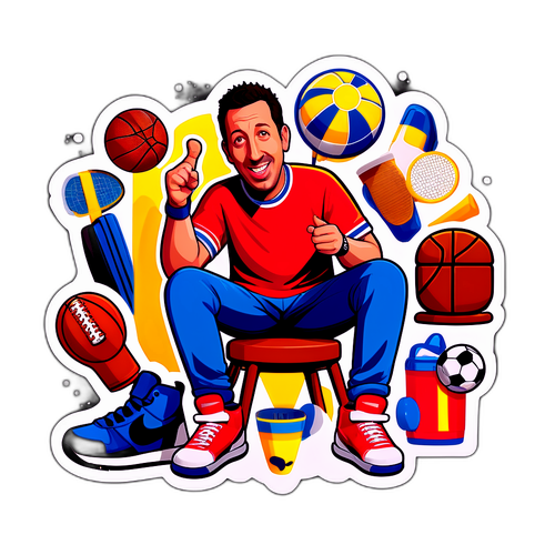 Legesyg sticker med Adam Sandler