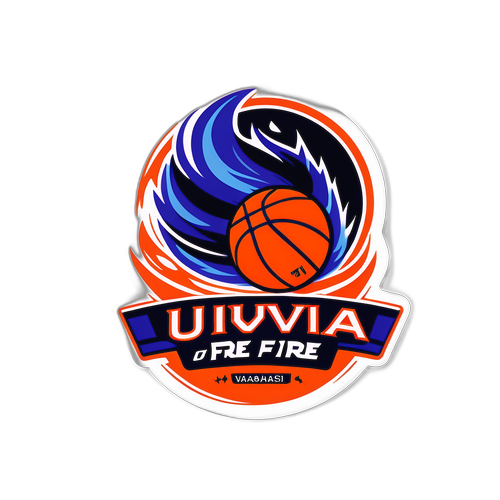 UVA Basketball Sticker: Hoos on Fire!