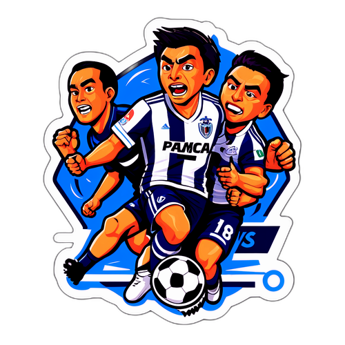 Sticker Pertempuran Pachuca vs Monterrey