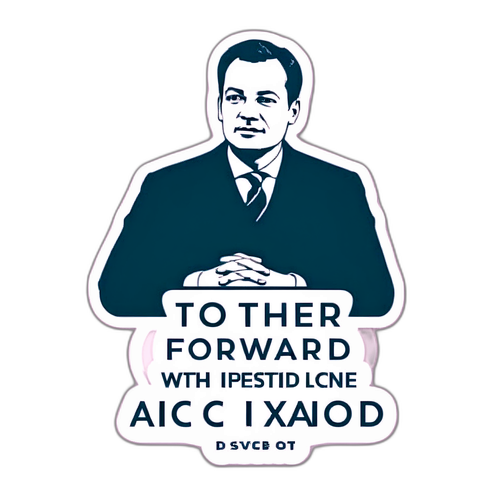 Sticker van een ambitieuze Alexander De Croo
