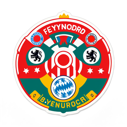 Sticker ya Mkutano wa Feyenoord na Bayern Munich