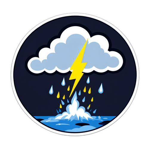 भारतीय मौसम चेतावनी स्टिकर: भारी वर्षा