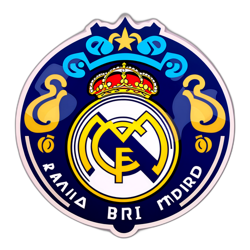 Diseño abstracto artístico de Real Madrid