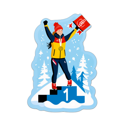 Tiril Eckhoff på seierspallen