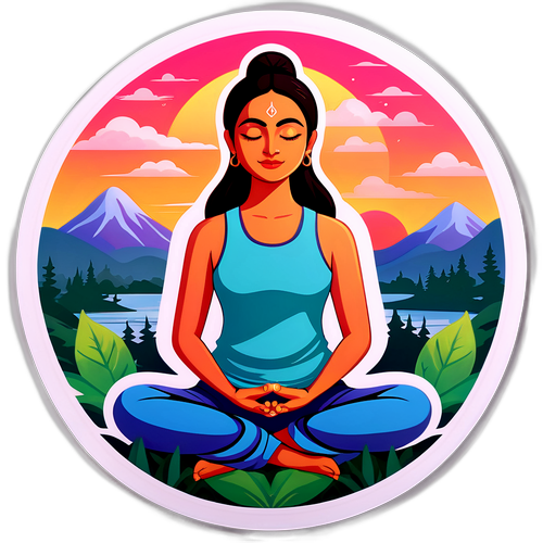 Jasveen Sangha i Meditativ Pose