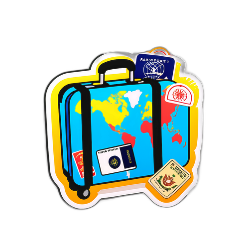 Seyahat Arzusunu Yansıtan Sticker