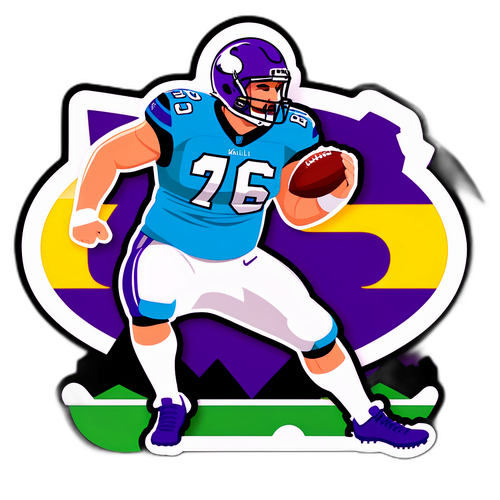 Modern Sticker av Matt Kalil i Aktion