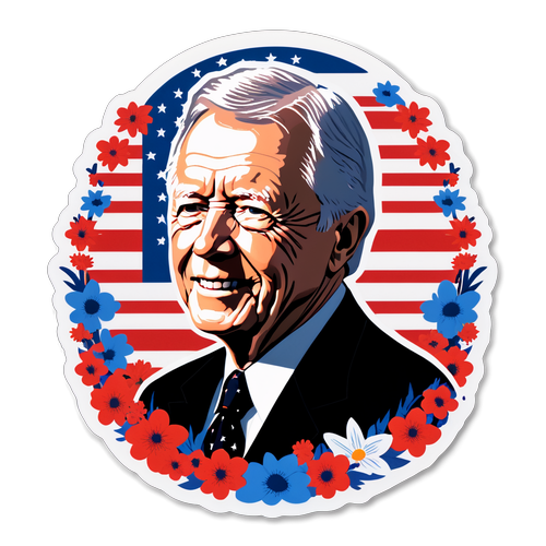 Memorial Sticker for Jimmy Carter