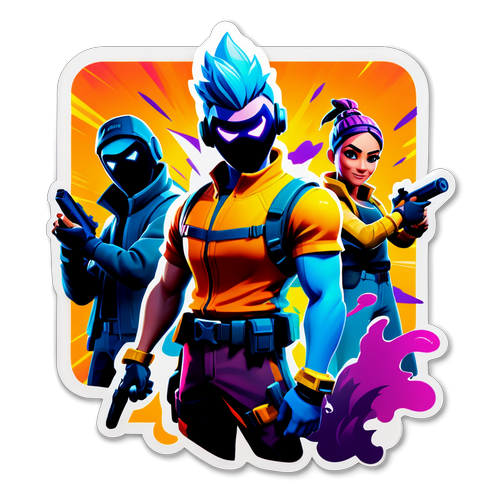 Fortnite Frenzy: Scopri i Personaggi in Azione con Colori Incredibili!