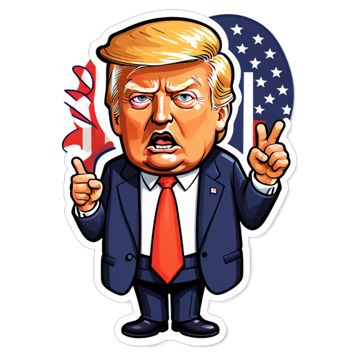 Creador de Sticker Divertido sobre la Inauguración de Trump