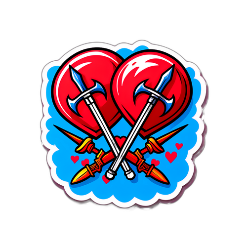 A volt exek csatája tetoválás-stílusú matrica