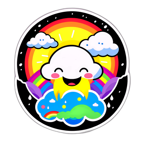 Maligayang Sticker ng Balita sa Panahon