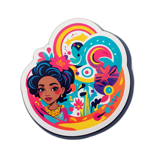 Uma peça de arte expressiva de Leandra Leal nos bastidores de uma produção