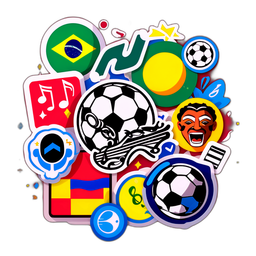 Set Stiker Budaya São Paulo dan Brasil