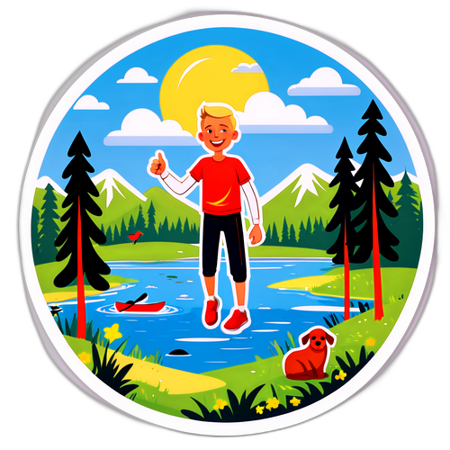 Juha Järä nauttimassa ulkoilmasta