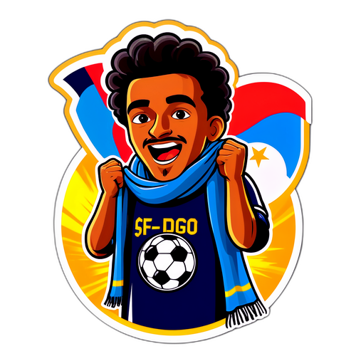 Excited San Diego FC Fan Sticker
