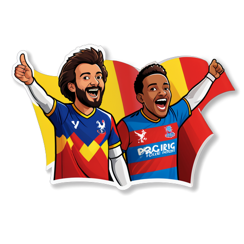 Peminat Memakai Jersi Crystal Palace dan Nottingham Forest