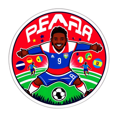 Sticker Representando o Futebol Panamenho