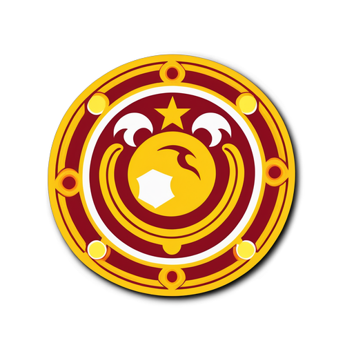 Galatasaray: En Dragende Sticker Med Historisk Tyrkisk Baggrund! Rød & Gul Fodboldmagie!