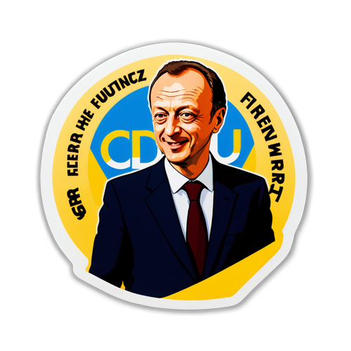 Friedrich Merz: Gestalte die Zukunft mit der CDU – Ein Sticker, der inspiriert!