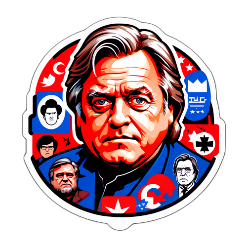 Politisk tegneserie av Steve Bannon