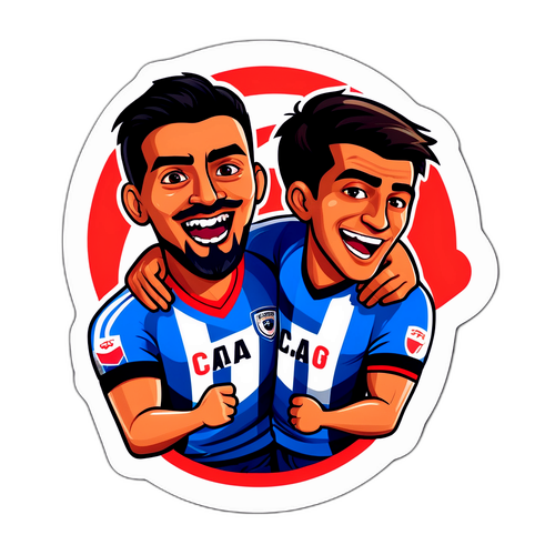 Stiker Penggemar Sepak Bola Pachuca vs Atlas