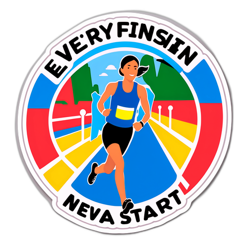 Adesivo a tema maratona