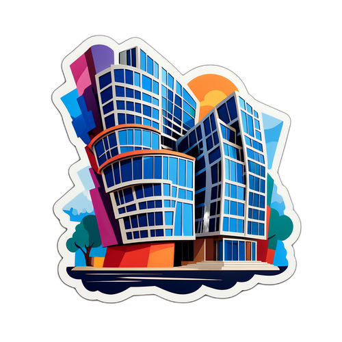 Artystyczna reprezentacja architektury Franka Gehry'ego