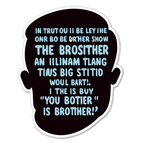 Αυτοκόλλητο με ατάκες από την εκπομπή Big Brother, με χιούμορ