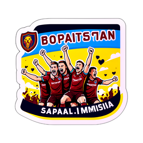 Fandění Spartě - Moment radosti