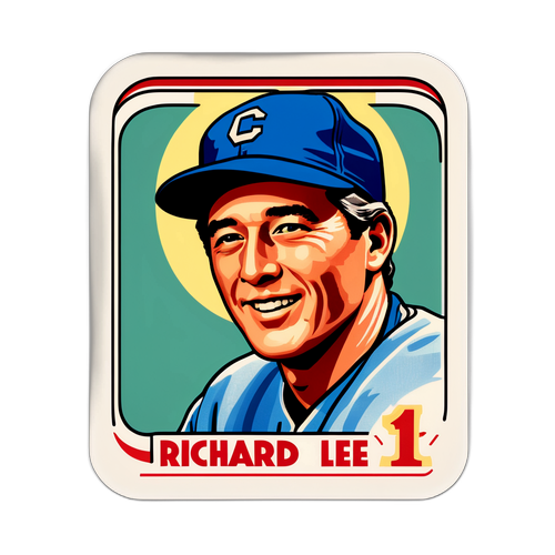 Stiker Bergaya Retro Richard Lee