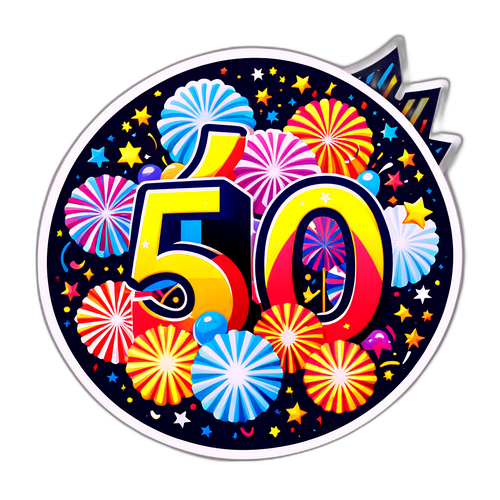 उपलब्धि का जश्न: 50