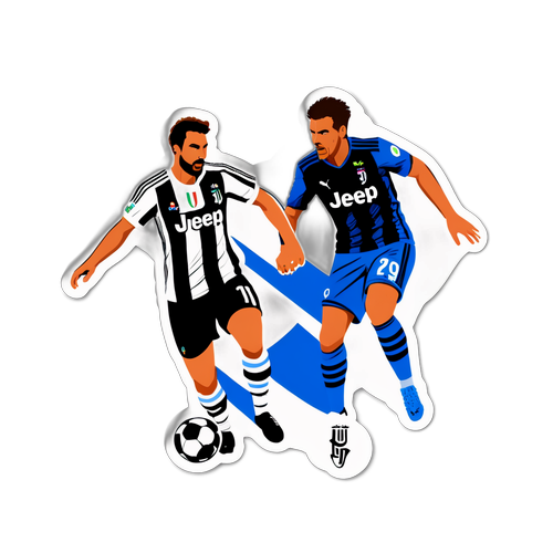 Design samolepky pro fanoušky Atalanty a Juventusu