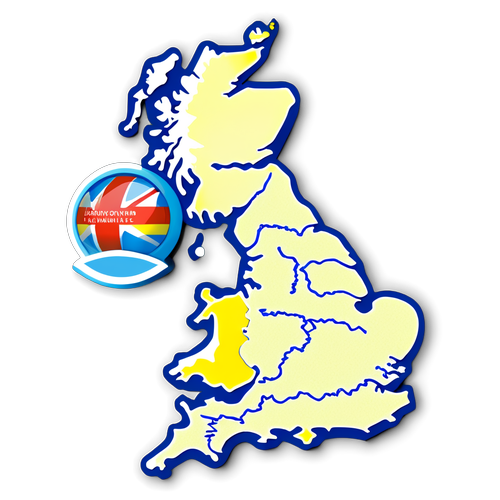 Mapa de Inglaterra con clubes importantes