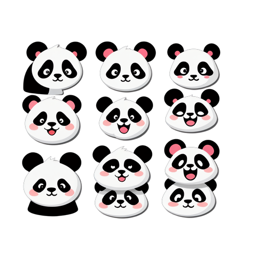 可爱熊猫表情包