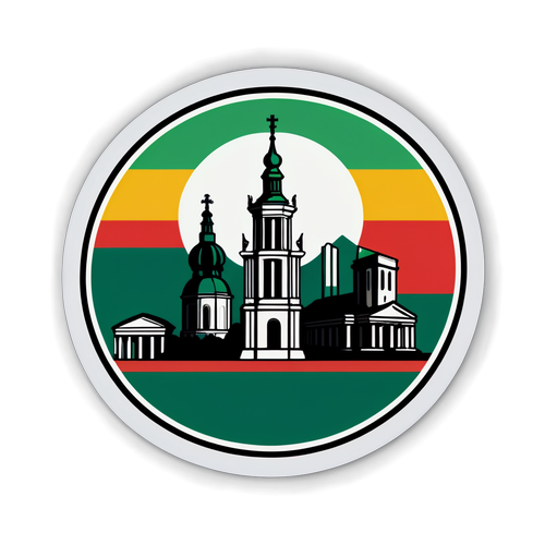Autocollant symbole de la Lituanie