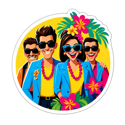 Žertovný samolepka na rozlučku se svobodou