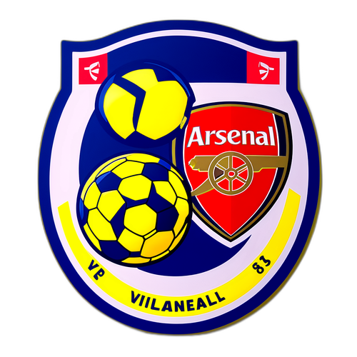Designové samolepky pro zápas Arsenal – Villarreal