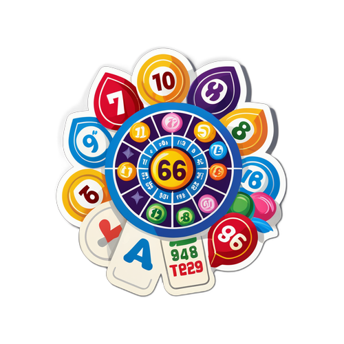 彩票主題貼紙設計