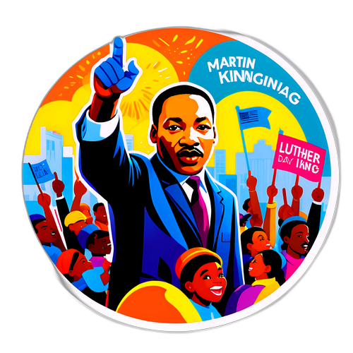 Fargerik gatefest for Martin Luther King-dagen