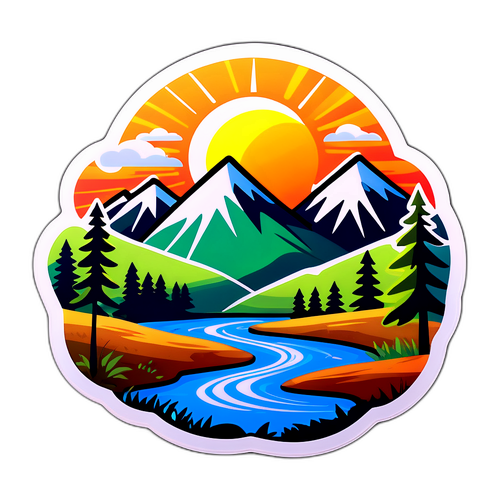 Sticker de Aventura al Aire Libre