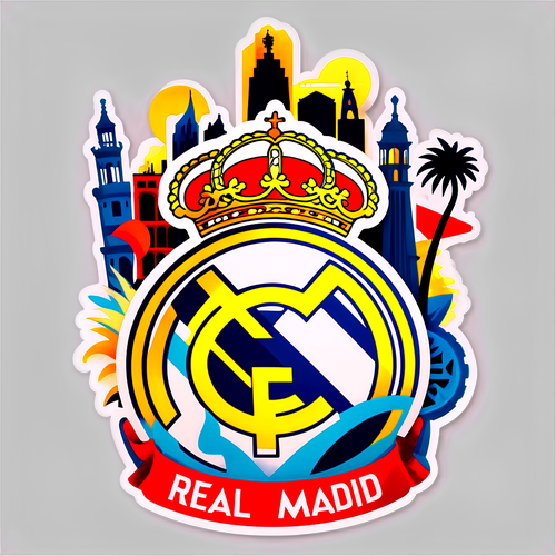 Immerse Yourself in the Legacy: Real Madrid's Emblem Comes Alive Among Iconic Spanish Landmarks!