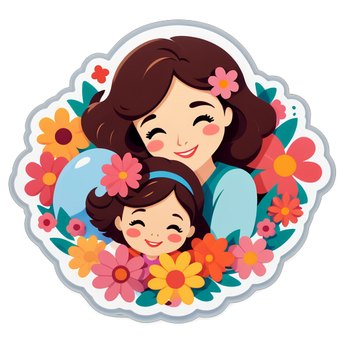 Anneler Günü Tasarımı: Anne ve Çocuk