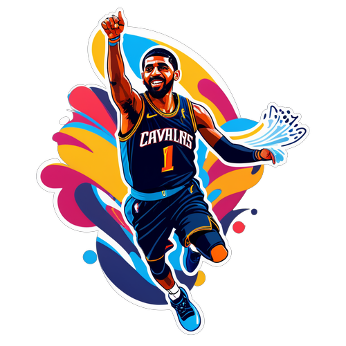 Makulay na Ilustrasyon ng Cavs at Mavs na Labanan