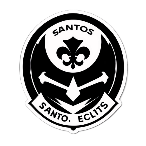 Adesivo Minimalista Santos